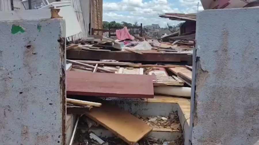 Бразилияда торнадо ғимараттардың 90%-ын тас-талқын қылды