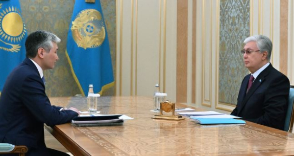 Мемлекет басшысы Ұлытау облысының әкімі Дастан Рыспековті қабылдады