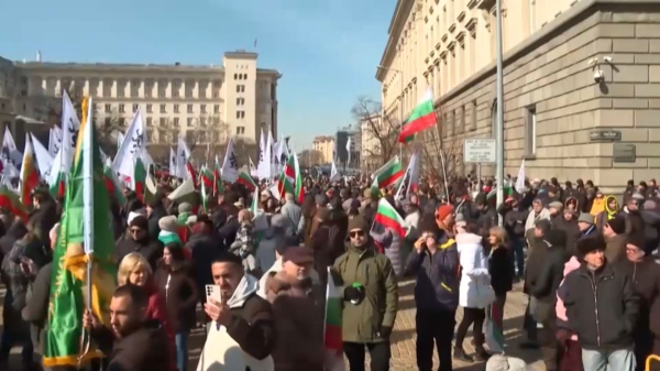 Массовые протесты против введения евро прошли в Болгарии