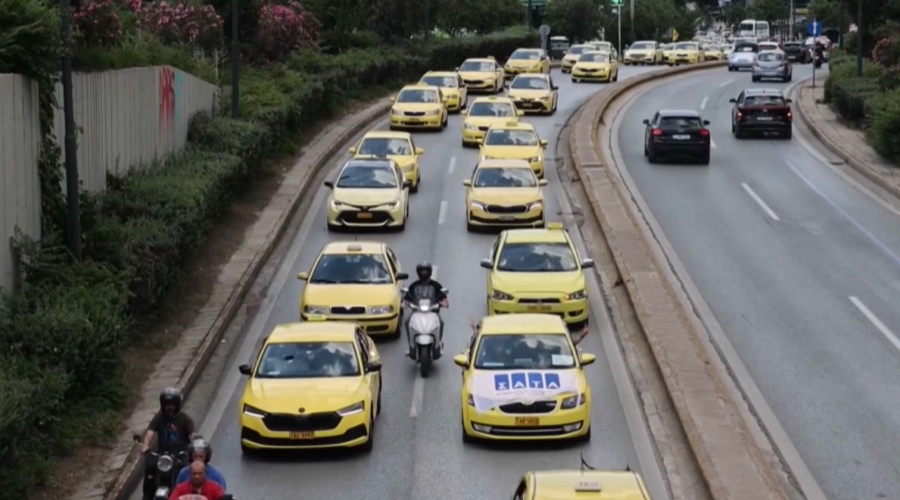 Двухдневная забастовка таксистов началась в Греции