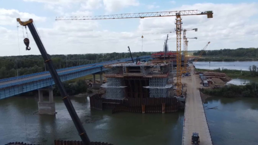 Первый экстрадозный мост строят в Павлодаре