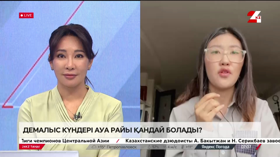 Алдағы демалыста күн райы қандай болады?