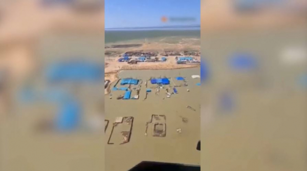 Село Белшер затопило в Актюбинской области