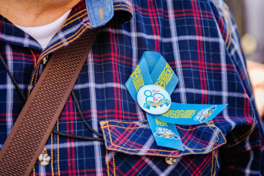 Патриотическая акция «Жеңіс лентасы» стартовала в Астане