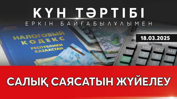 Салық саясатын жүйелеу | Күн тәртібі | 18.03.2025