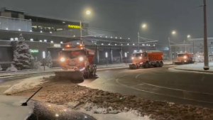 Последствия снегопада в Алматы
