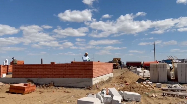 Ақтөбе облысының Нұра ауылында 74 үй салынып жатыр
