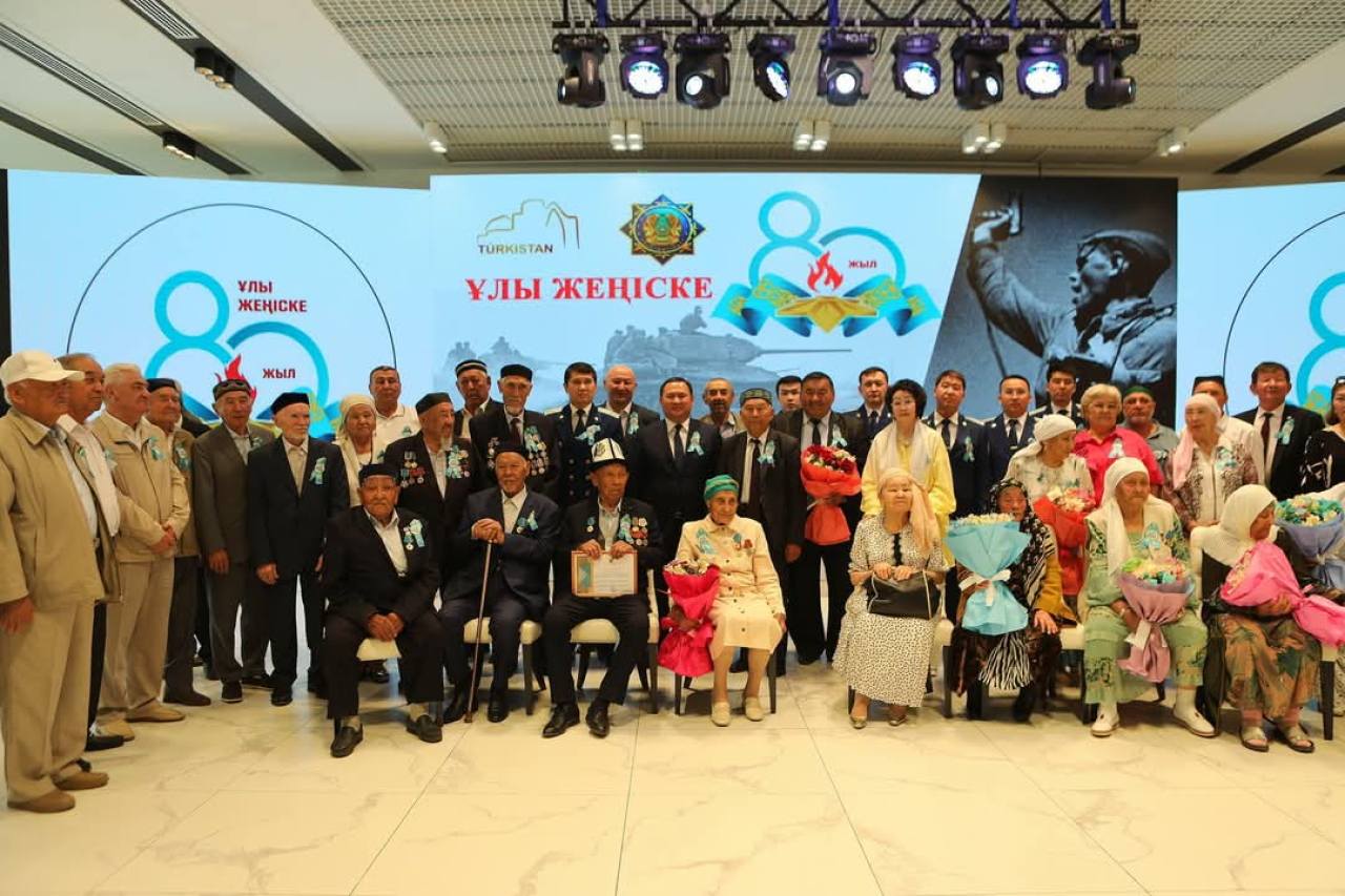 Түркістанда Ұлы жеңістің 80 жылдығы аталып өтті