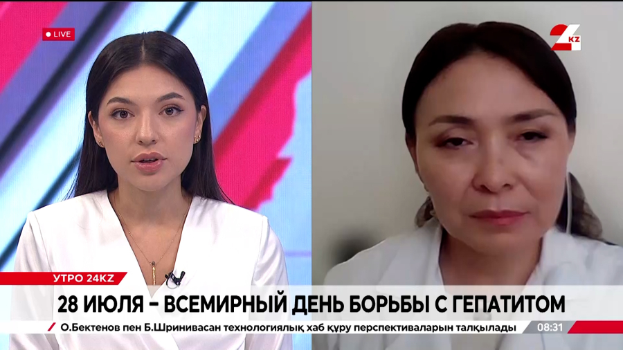 28 июля – Всемирный день борьбы с гепатитом. Алма Аубакирова