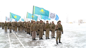 Елордалық әскери бөлімнің жауынгерлері челлендж өткізді