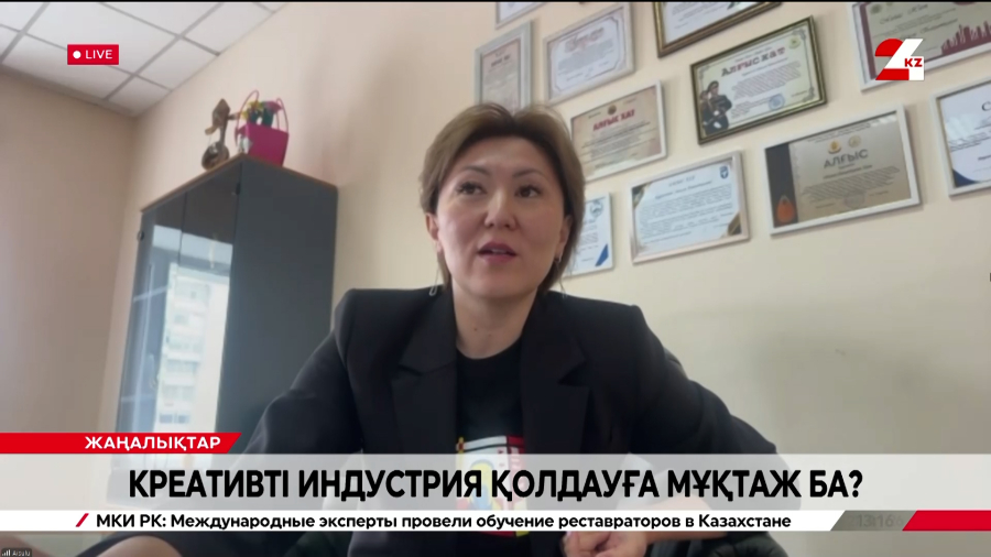 Креативті индустрия қолдауға мұқтаж ба? Айсұлу Тани