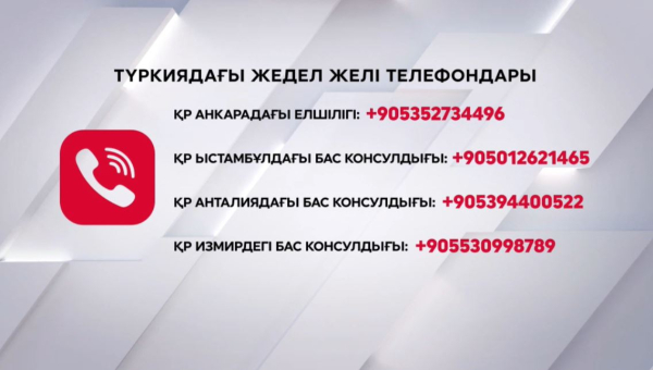 Қазақстан елшілігі Түркиядағы азаматтарымызға үндеу жариялады