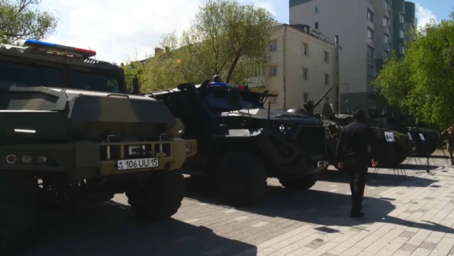 Военную технику продемонстрировали петропавловцам