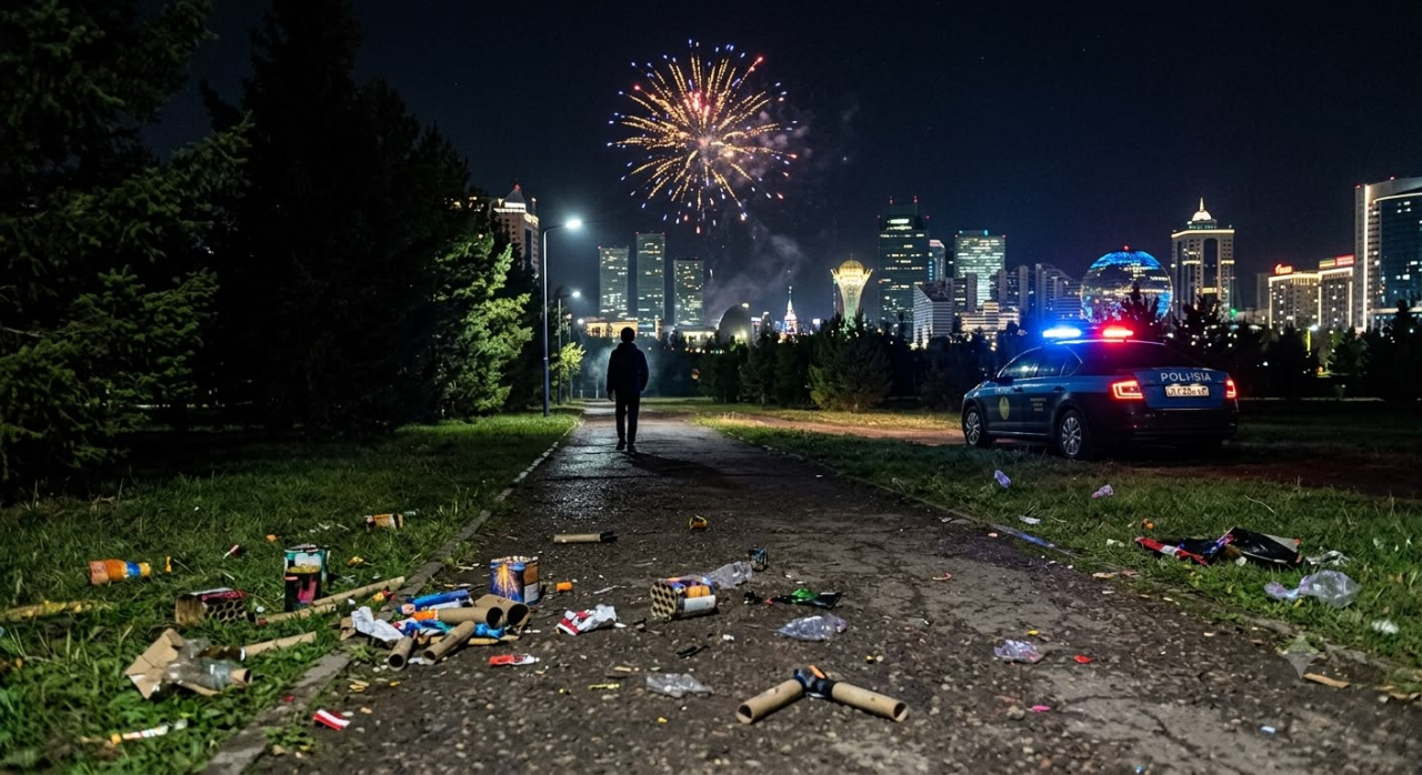 Пять секунд фейерверка - пять суток ареста: чем закончилась вечеринка в парке Астаны