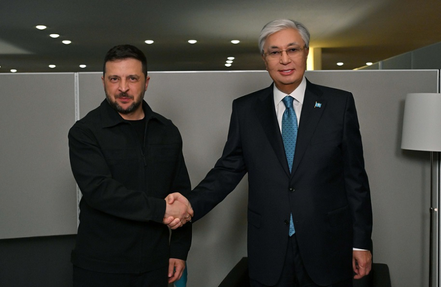 Встреча Токаева с Зеленским состоялась на полях 80-й сессии ГА ООН