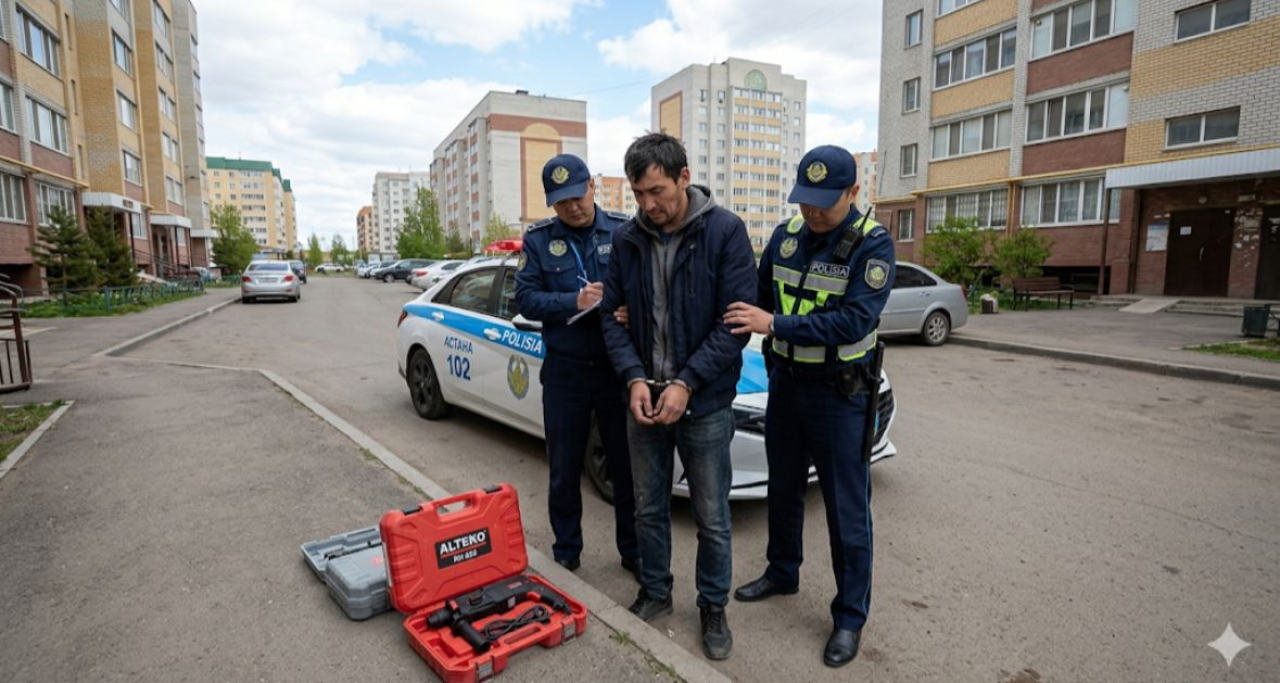 В Астане вор выбирал необычные «трофеи» из квартир