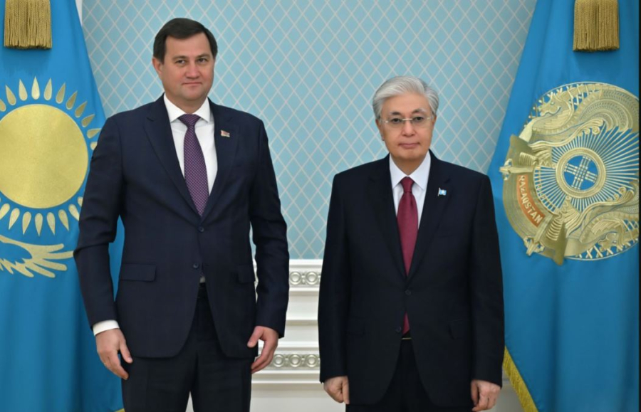 Мемлекет басшысы Беларусь Сыртқы істер министрі Максим Рыженковты қабылдады