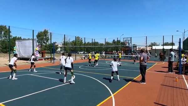 Зайсан қаласында спорт алаңы ашылды