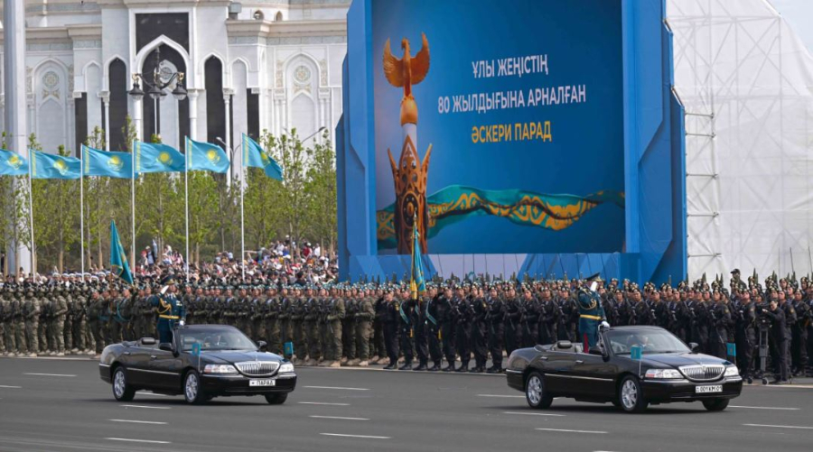 Жеңістің 80 жылдығына арналған әскери парад өтті