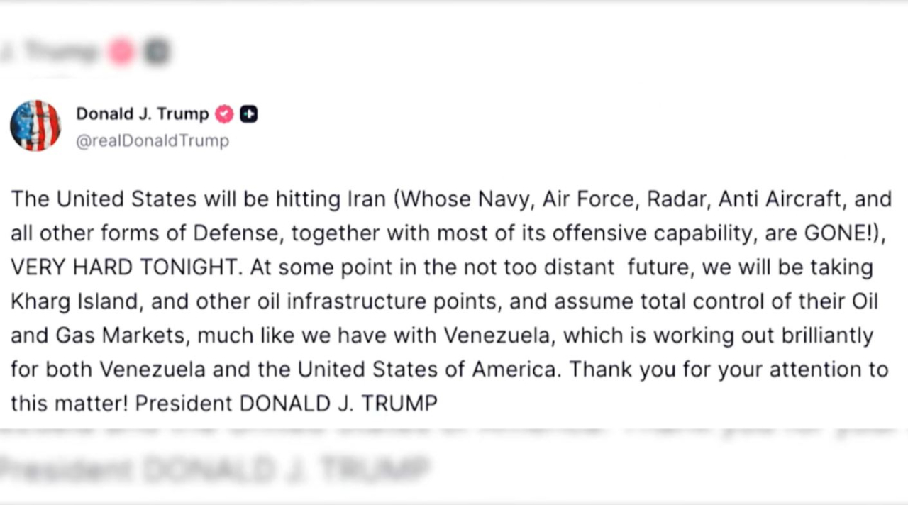 Д. Трамп: Түнде Иранға күшті соққы жасаймыз