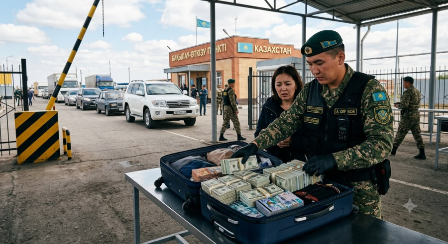 Более 636 млн тенге пытались вывезти из Казахстана за неделю