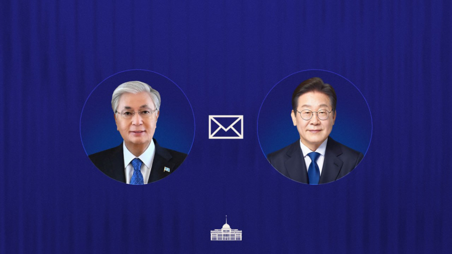 Глава государства поздравил Президента Республики Корея