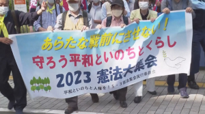 Жапонияда конституцияны өзгертуге қарсы шеру өтті