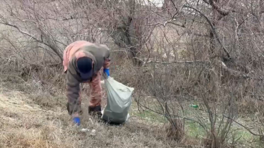 Атырауда 40 тонна қоқыс жиналды