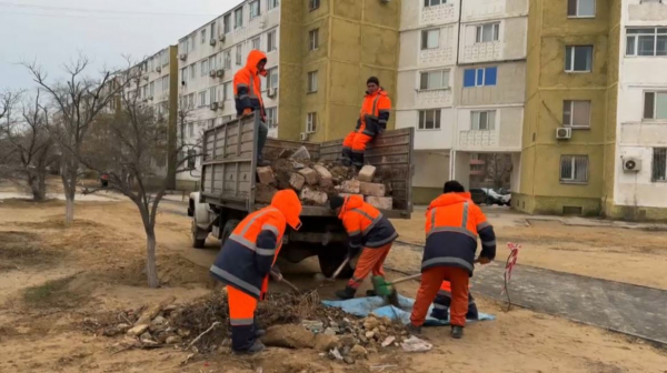Ақтауда кәсіпкерлер қаланы абаттандыруға атсалысты