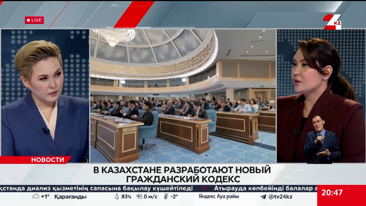 В Казахстане разработают новый Гражданский кодекс. Гульзира Атабаева