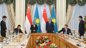 Президенты Казахстана и Сингапура провели переговоры