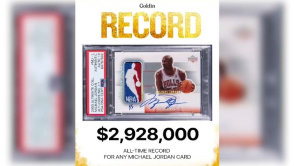 Коллекционная карточка с Майклом Джорданом продана почти за $3 млн