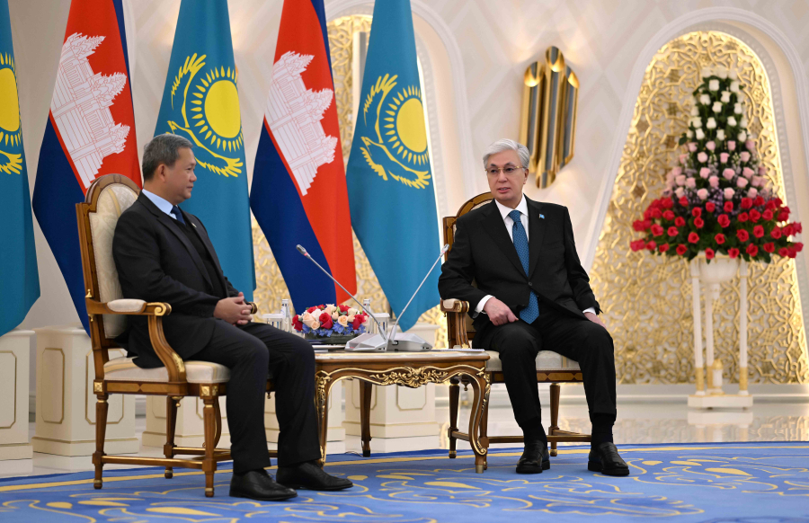 President Kassym-Jomart Tokayev and Prime Minister of Cambodia Hun Manet Hold One-on-One Talks