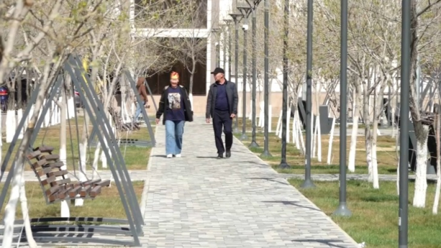 Благоустройство Кульсары идет полным ходом