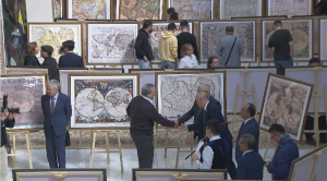 ЕҰУ қабырғасында Қазақ мемлекетінің карталар галереясы ашылды