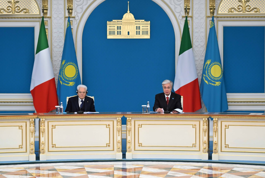 Қ. Тоқаев пен С. Маттарелла БАҚ өкілдеріне арналған бірлескен мәлімдеме жасады