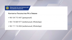 МИД РК рекомендует гражданам воздержаться от посещения Израиля и Ливана