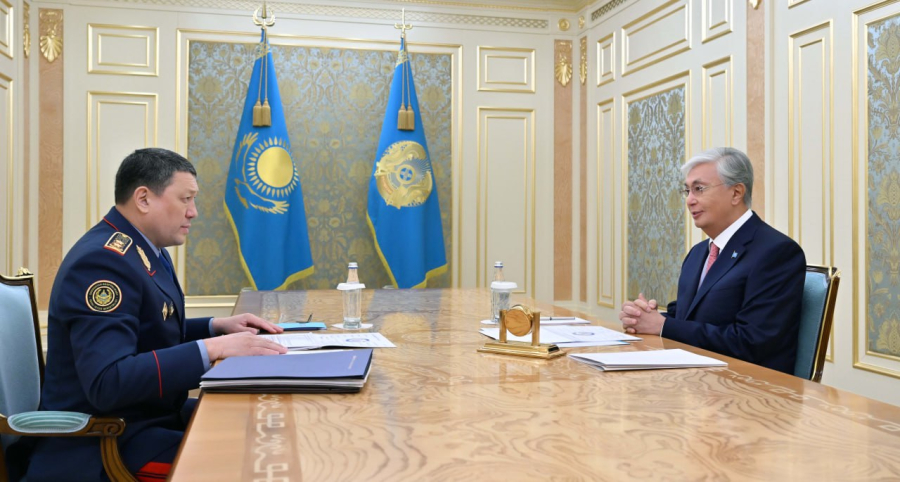Мемлекет басшысы Ішкі істер министрі Ержан Сәденовті қабылдады