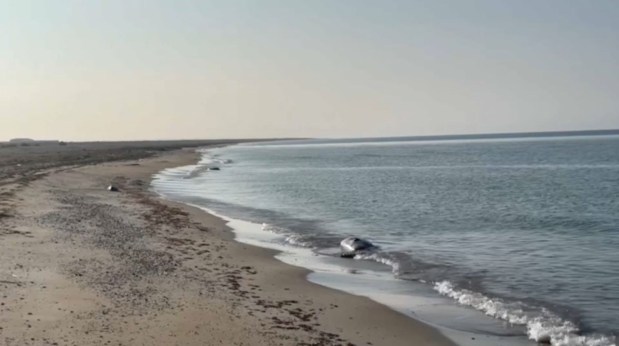 Уровень Каспийского моря опустился ниже исторического минимума