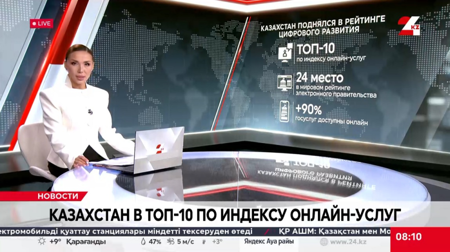 Казахстан входит в топ-10 стран по индексу онлайн-услуг