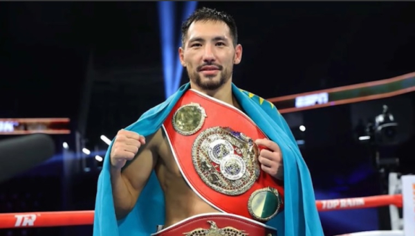 Титульный бой Жанибека Алимханулы состоится 5 апреля в Астане
