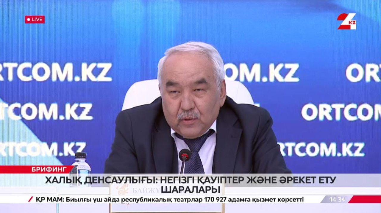 Халық денсаулығы: негізгі қауіптер және әрекет ету шаралары. Брифинг