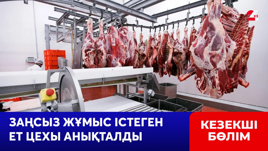 Ақтөбеде заңсыз жұмыс істеген ет цехы анықталды