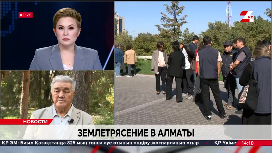 Землетрясение в Алматы. Мухтар Хайдаров