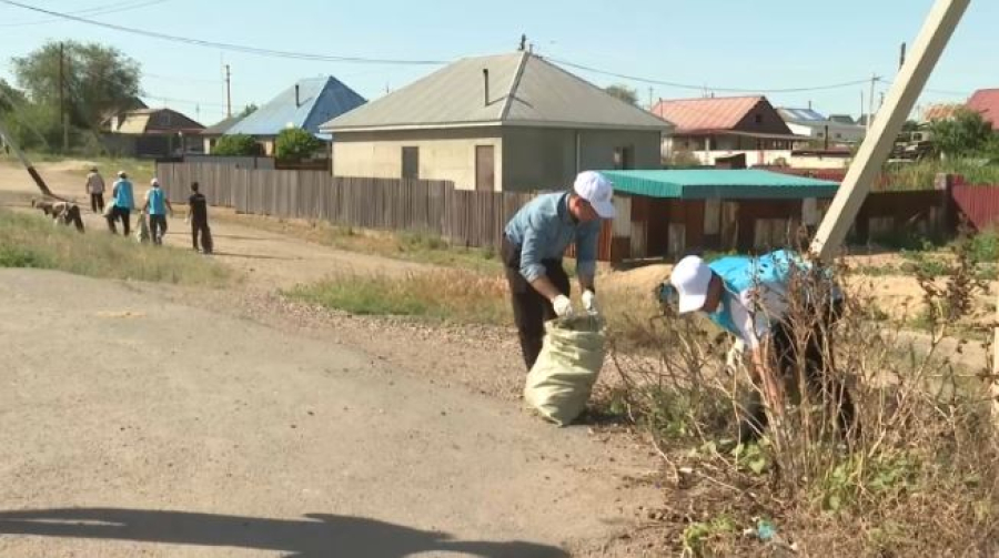 «Таза Қазақстан»: субботник прошёл в Конаеве