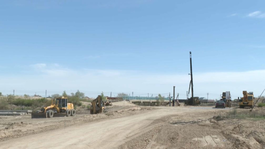 Қызылордада көпір құрылысы басталды