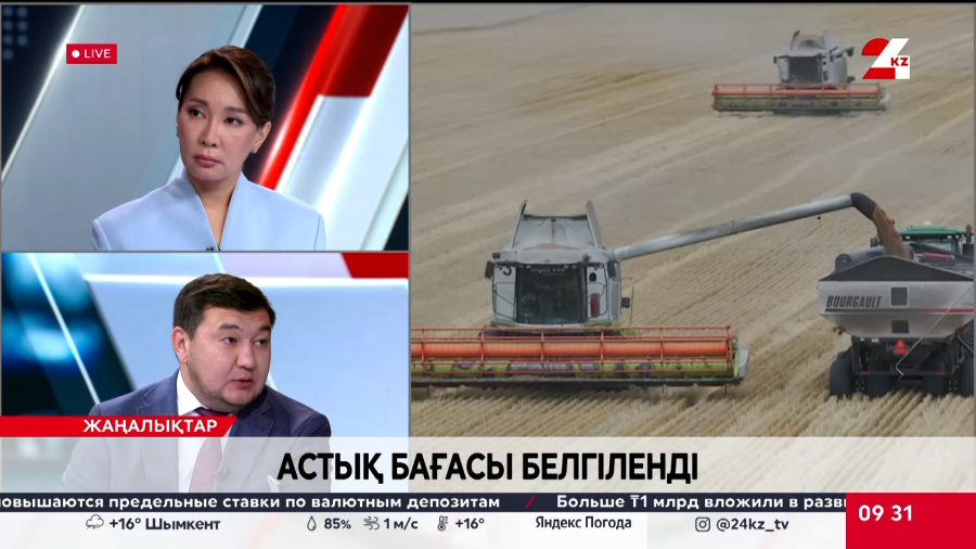 Астық бағасы белгіленді. Сағат Төлеу