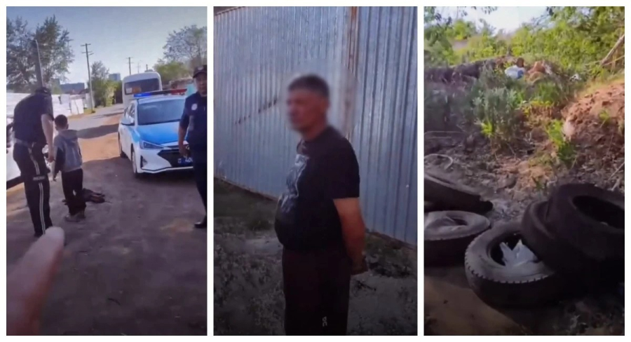 Астанада ер адам баланы қараусыз аулаға сүйреп әкетпек болған