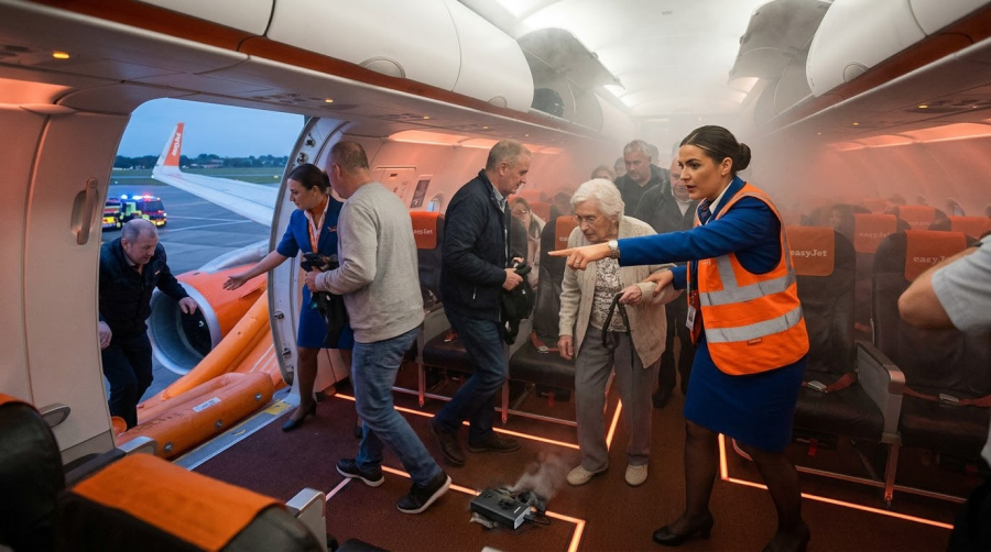 Пожар на борту самолёта EasyJet: эвакуировали 146 пассажиров