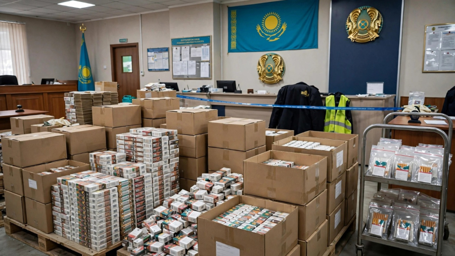 С осуждённых за контрабанду табака взыскали 7,3 млрд теңге